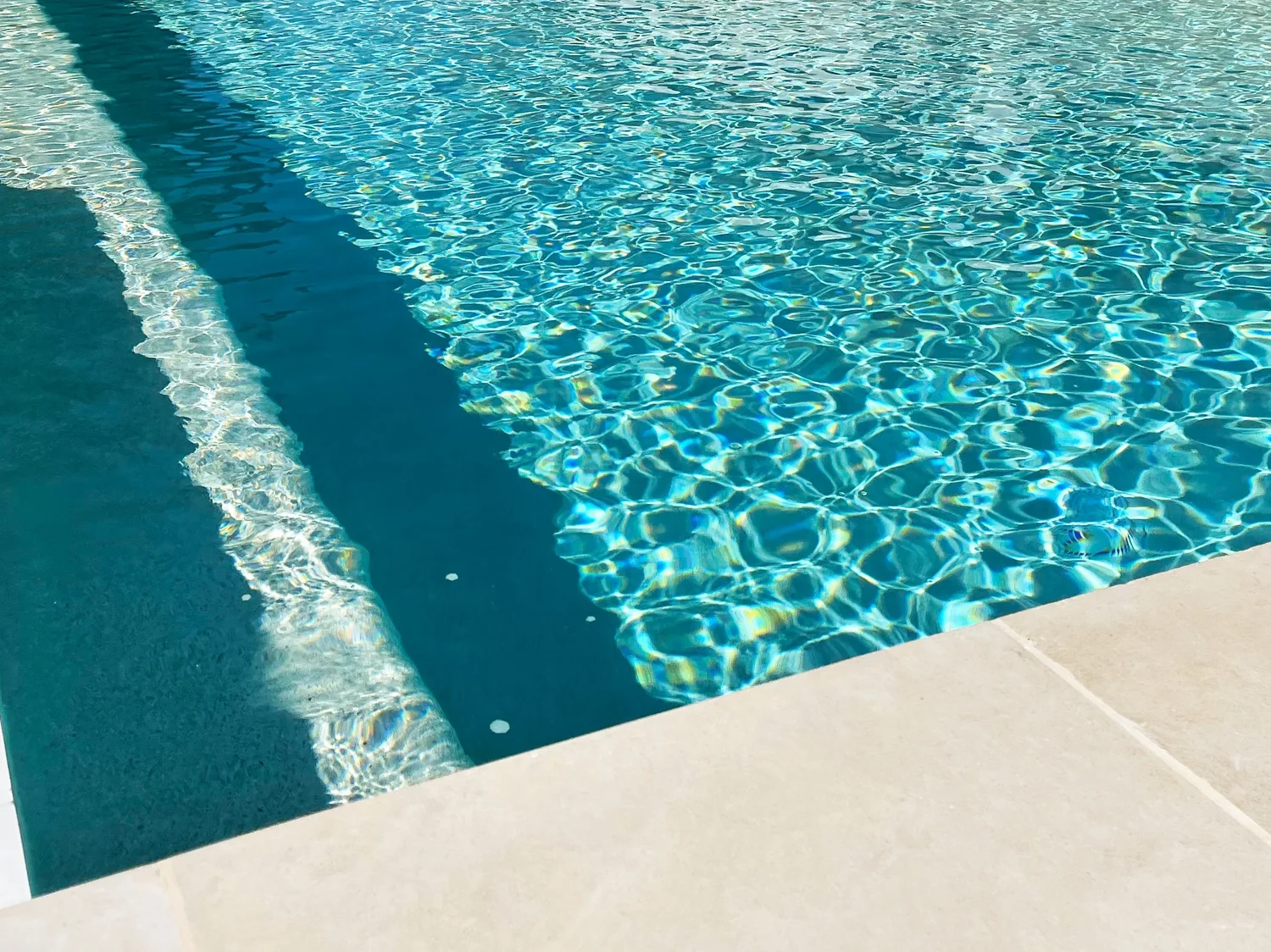 Freshly resurfaced pool finish, Garwin project